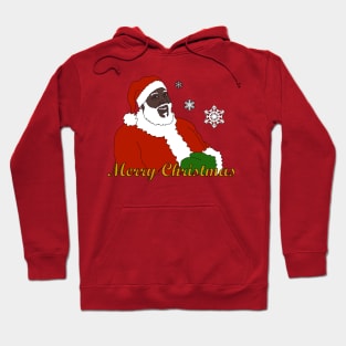 Black Santa - Merry Christmas Hoodie